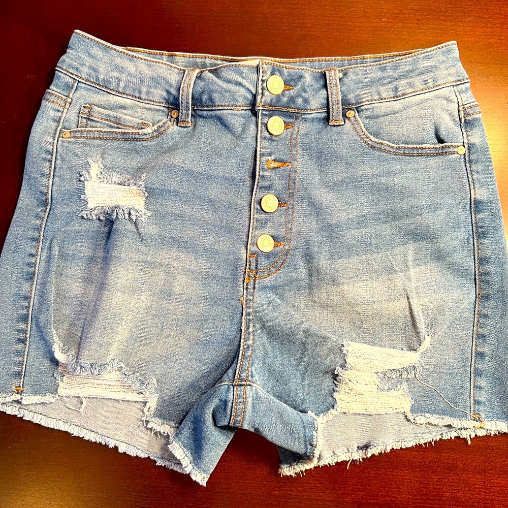 Refuge Denim Nashville Highrise Jean Shorts Sz 7